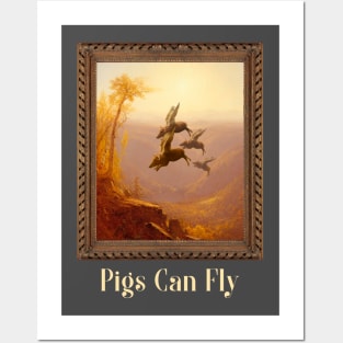 When Pigs Fly Funny Art Posters and Art